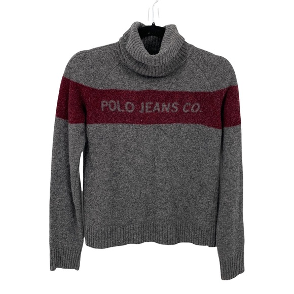 Polo Ralph Lauren Sweaters - Polo Ralph Lauren Jean Co. Lambswool Turtleneck Sweater Size Medium